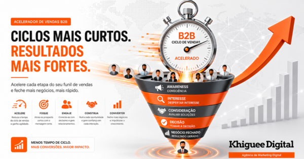 ciclo de vendas como reduzir o tempo de fechamento de contratos com automação e CRM na Khiguee Digital.